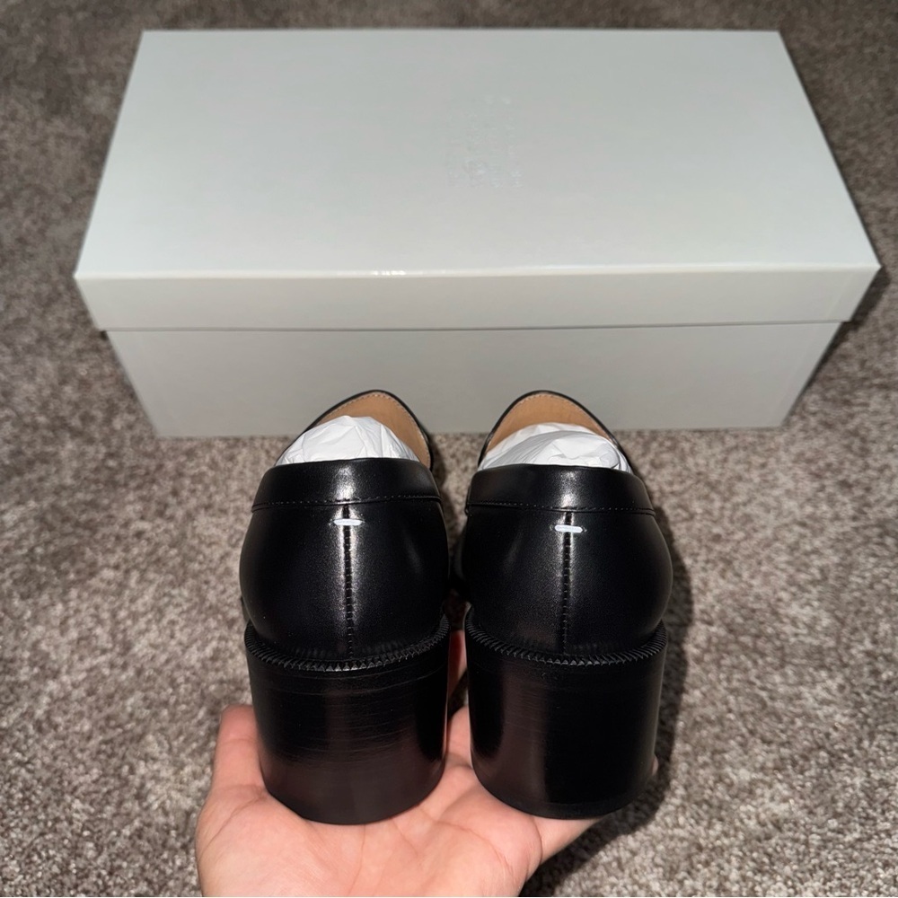 New Size 36 Maison Margiela Tabi Black Loafers - Picture 6 of 12